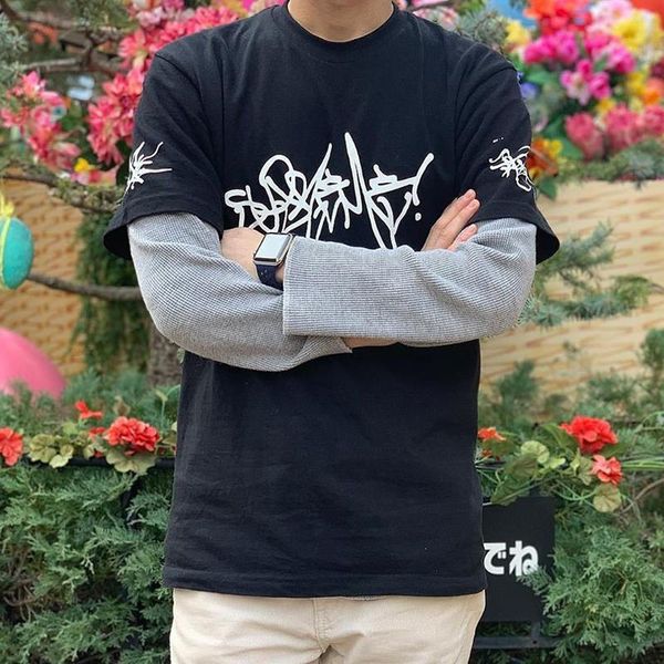 20ss box logo rammellzee signatures art tee high street skateboard short sleeves men women summer tee wholesale with shopping bag, White;black
20ss box logo rammellzee signatures art tee high street skateboard short sleeves men women summer tee wholesale with shopping bag, White;black