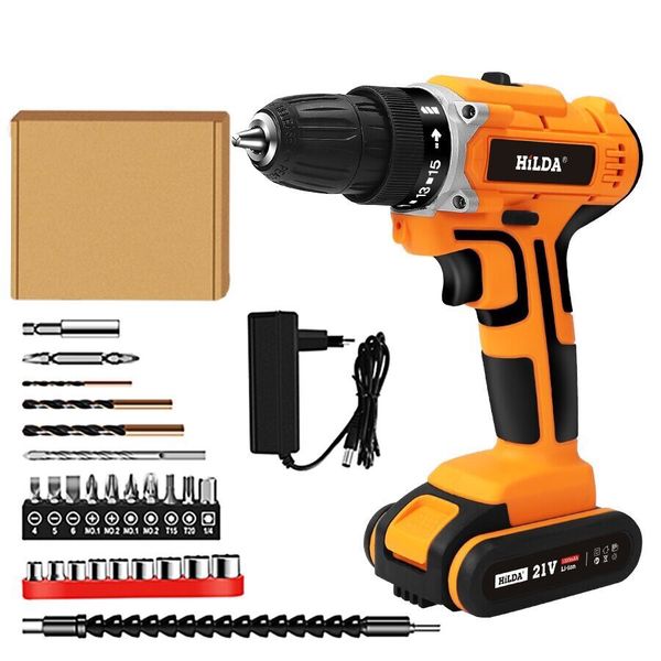 21v household waterproof electric drill with rechargeable lithium battery electric screwdriver cordless screwdriver power tools
21v household waterproof electric drill with rechargeable lithium battery electric screwdriver cordless screwdriver power tools