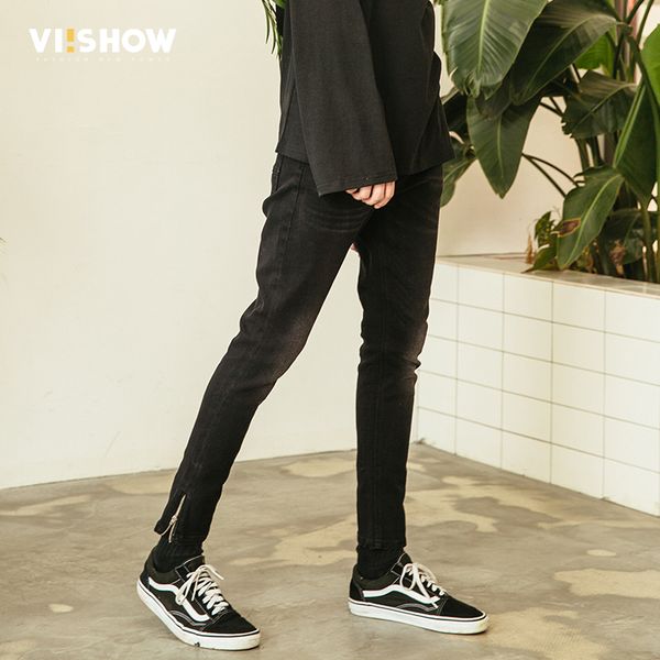 men's jeans viishow skinny men brand clothing solid thin pencil denim pants male ripped for biker nc1114181, Blue
men's jeans viishow skinny men brand clothing solid thin pencil denim pants male ripped for biker nc1114181, Blue