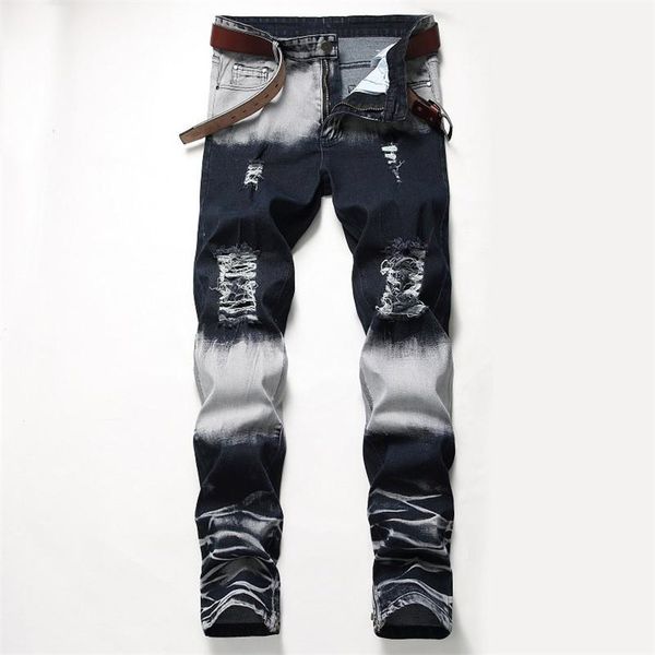 distrressed blue white holes stretch mens long jeans regular mid waist straight mens pants fashion male apparel
distrressed blue white holes stretch mens long jeans regular mid waist straight mens pants fashion male apparel