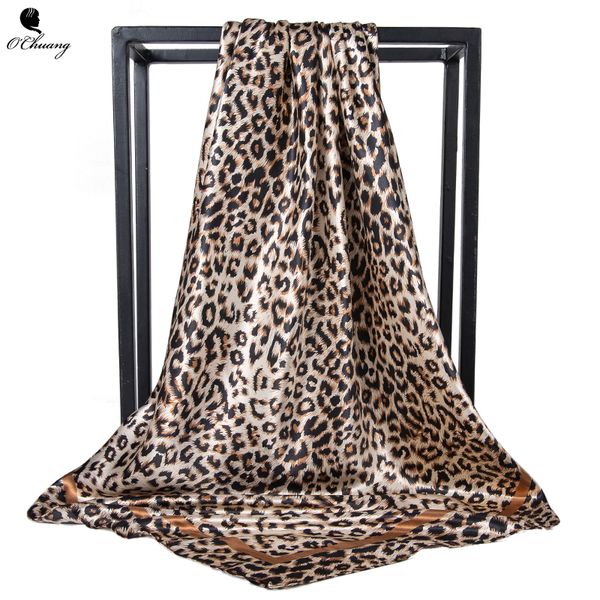 leopard scarf women foulard square big bandana hijab satin silk head scarves leopardo mujer 90cm x 90cm
leopard scarf women foulard square big bandana hijab satin silk head scarves leopardo mujer 90cm x 90cm
