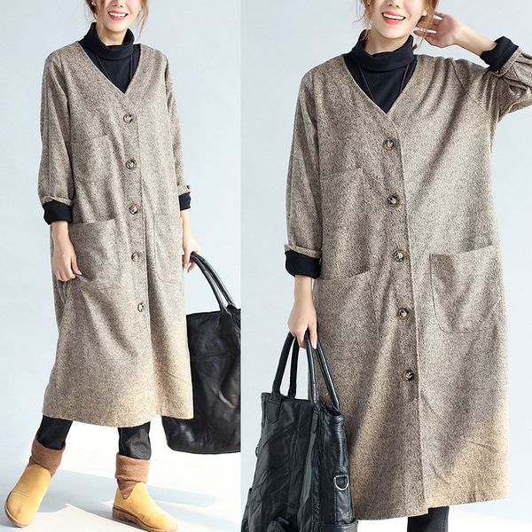 fall 2019 loose bat sleeve cardigan woolen coat autumn winter casual outwear women coat female straight casaco feminino inverno, Black
fall 2019 loose bat sleeve cardigan woolen coat autumn winter casual outwear women coat female straight casaco feminino inverno, Black