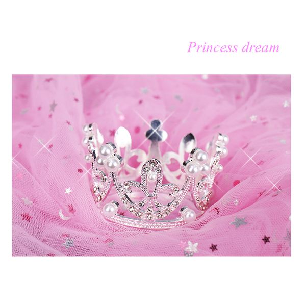 qianji2019 hair accessories children's princess small crown headband crystal girl headdress, Slivery;white
qianji2019 hair accessories children's princess small crown headband crystal girl headdress, Slivery;white