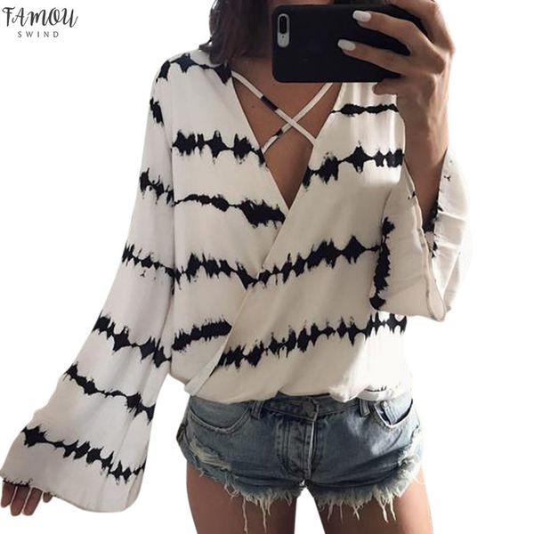 мода boho женщины блузки sexy v образным вырезом свободные с длинным рукавом печатных топы шифон повседневная блузка blusas feminina, White
мода boho женщины блузки sexy v образным вырезом свободные с длинным рукавом печатных топы шифон повседневная блузка blusas feminina, White