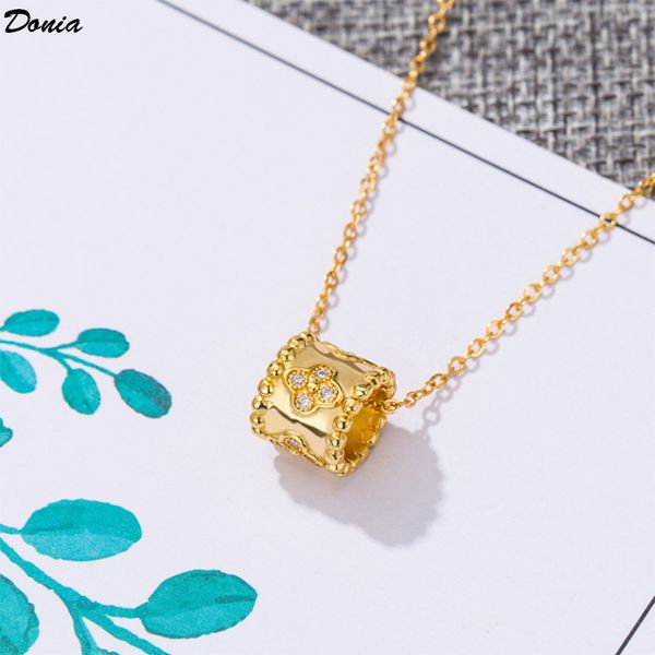 donia jewelry euro american fashion 925 silver circle micro inlaid zircon necklace fashion accessories luxury birthday gift, Golden;silver
donia jewelry euro american fashion 925 silver circle micro inlaid zircon necklace fashion accessories luxury birthday gift, Golden;silver