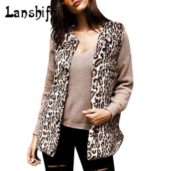 2017 new middle and long style leopard print fur vest coat women thin faux fur jacket female v-necked furs coats gilet veste 2xl, Black
2017 new middle and long style leopard print fur vest coat women thin faux fur jacket female v-necked furs coats gilet veste 2xl, Black