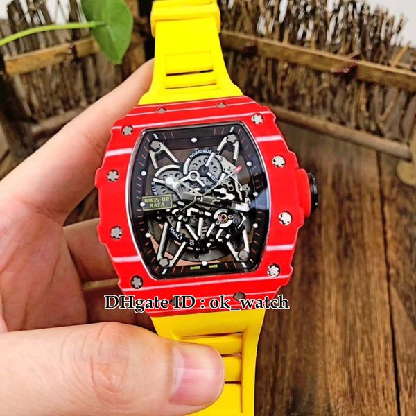 new red carbon fiber fase 35-02 japan miyota automatic mens watch hollow skeleton dial yellow rubber strap gents sport watches, Slivery;brown
new red carbon fiber fase 35-02 japan miyota automatic mens watch hollow skeleton dial yellow rubber strap gents sport watches, Slivery;brown