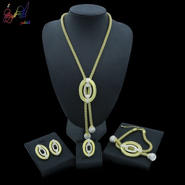 yulaili vintage western style white crystal chain pendant necklace earrings bracelet ring dubai gold jewelry sets for women ing, Black
yulaili vintage western style white crystal chain pendant necklace earrings bracelet ring dubai gold jewelry sets for women ing, Black