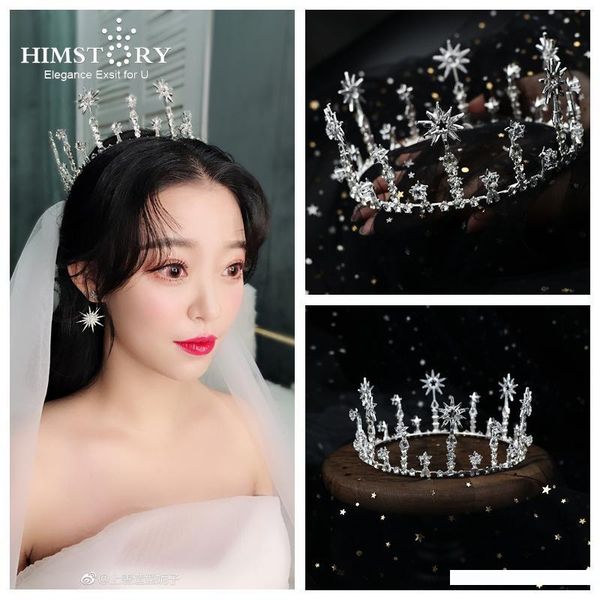 himstory fashion pageant bride tiara rhinestone crown wedding hair accessories wedding dress headdress queen diadem prom jewelry, Golden;white
himstory fashion pageant bride tiara rhinestone crown wedding hair accessories wedding dress headdress queen diadem prom jewelry, Golden;white
