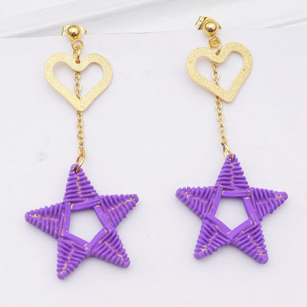 pentagram geometric earings fashion jewelry multicolor weaving bohemian gold color stud earrings for women kolczyki oorbellen, Golden;silver
pentagram geometric earings fashion jewelry multicolor weaving bohemian gold color stud earrings for women kolczyki oorbellen, Golden;silver