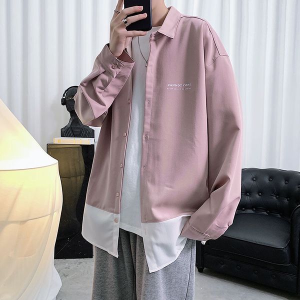 2020 spring and autumn new youth popular stitching hit color single-breasted long-sleeved shirt fashion casual wild shirt -2xl, White;black
2020 spring and autumn new youth popular stitching hit color single-breasted long-sleeved shirt fashion casual wild shirt -2xl, White;black