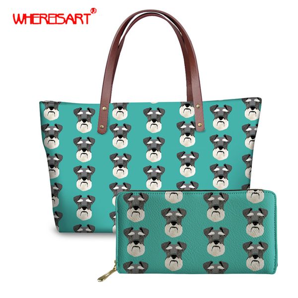 whereisart schnauzer pattern women handbags purse 2 pcs female shoulder bags set fashion designer ladies casual hand bags 2019
whereisart schnauzer pattern women handbags purse 2 pcs female shoulder bags set fashion designer ladies casual hand bags 2019