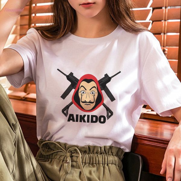 2020 tv la casa de papel t shirt women money heist tee tshirt casual plus size letter house of paper funny, White
2020 tv la casa de papel t shirt women money heist tee tshirt casual plus size letter house of paper funny, White