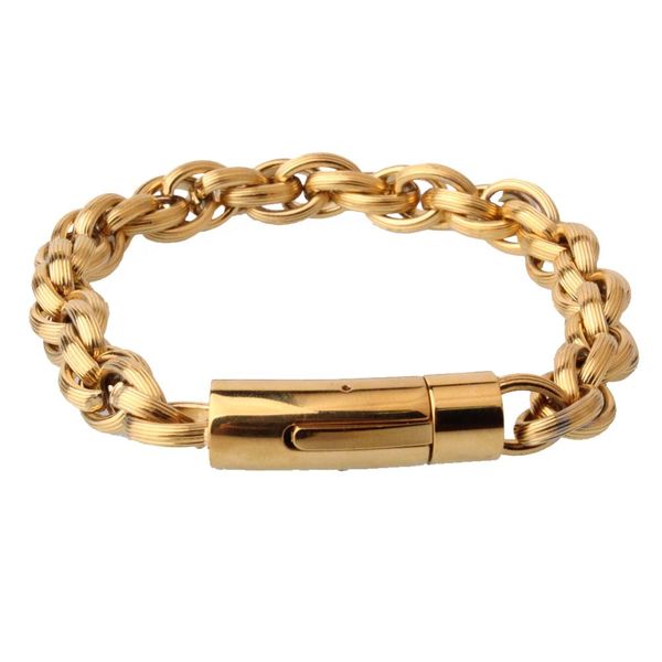 mens rolo chain bracelet for men gold tone stainless steel wheat link bracelet with new design buckle male jewelry 8.66-inch, Black
mens rolo chain bracelet for men gold tone stainless steel wheat link bracelet with new design buckle male jewelry 8.66-inch, Black
