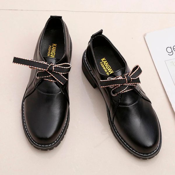 2020 lace up leather oxfords women shoes female loafers flats square heels plus size shoes woman ladies zapatos de mujer, Black
2020 lace up leather oxfords women shoes female loafers flats square heels plus size shoes woman ladies zapatos de mujer, Black