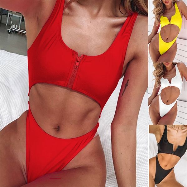 2019 Sexy Bikini Zipper Front Crop Top bikini Summer Swimming suit 4color S-XL Chinlon Top quality
2019 Sexy Bikini Zipper Front Crop Top bikini Summer Swimming suit 4color S-XL Chinlon Top quality
