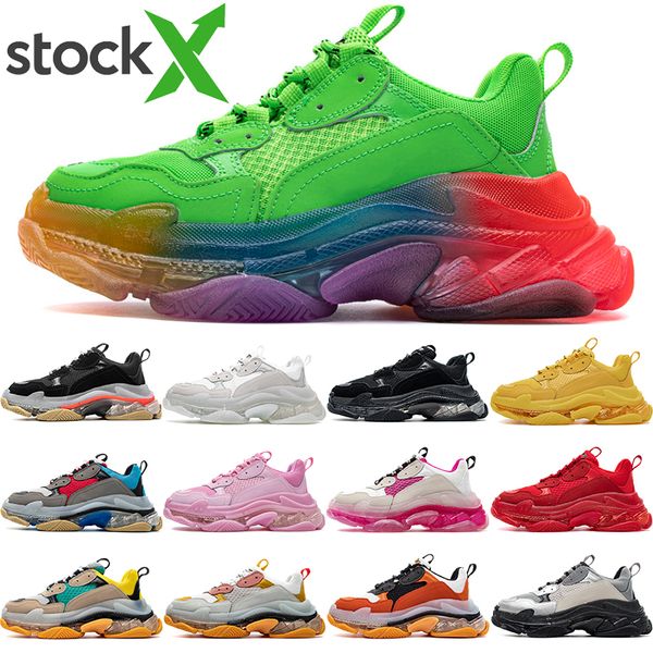 triple s casual shoes crystal bottom paris 17fw low old dad sneaker combination soles boots mens womens fashion shoes with box
triple s casual shoes crystal bottom paris 17fw low old dad sneaker combination soles boots mens womens fashion shoes with box