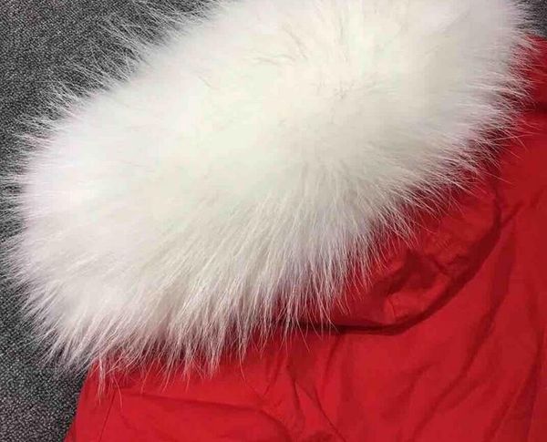 lavish white raccoon fur trim mukla furs white rabbit fur lining red long women parka winter warm coats, Black
lavish white raccoon fur trim mukla furs white rabbit fur lining red long women parka winter warm coats, Black