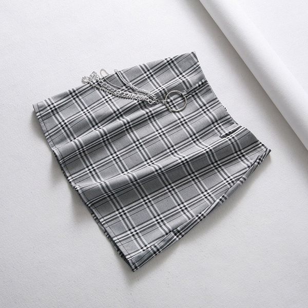 2019 fashion women harajuku plaid casual skirts summer high waist mini skirts streetwear slim belt straight, Black
2019 fashion women harajuku plaid casual skirts summer high waist mini skirts streetwear slim belt straight, Black