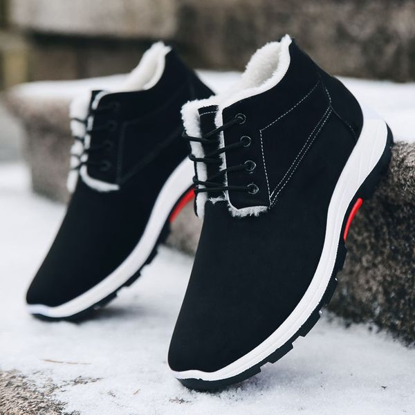 new winter snow boots comfortable warm boots ankle wear-resistant cotton shoes men snow velvet ankle a485, Black
new winter snow boots comfortable warm boots ankle wear-resistant cotton shoes men snow velvet ankle a485, Black