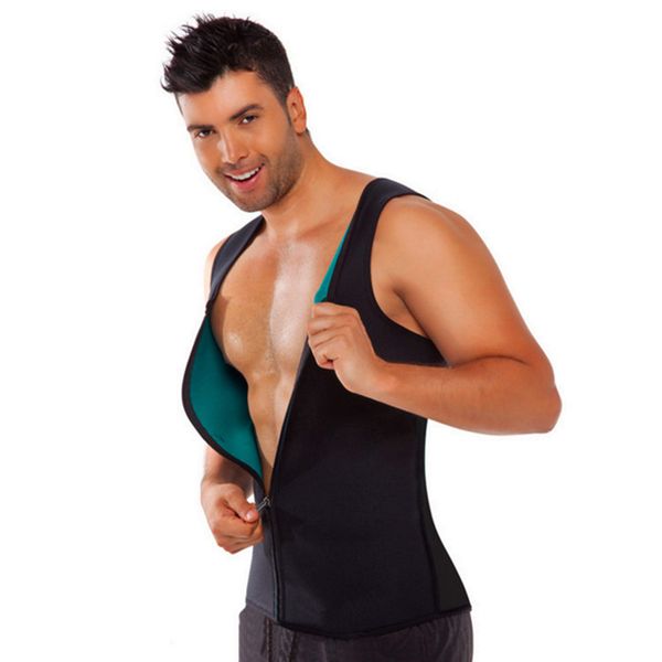 men waist trainer vest weightloss body shaper sauna sweat neoprene corset zipper style sauna tank fat burn workout shirt, Black;blue
men waist trainer vest weightloss body shaper sauna sweat neoprene corset zipper style sauna tank fat burn workout shirt, Black;blue