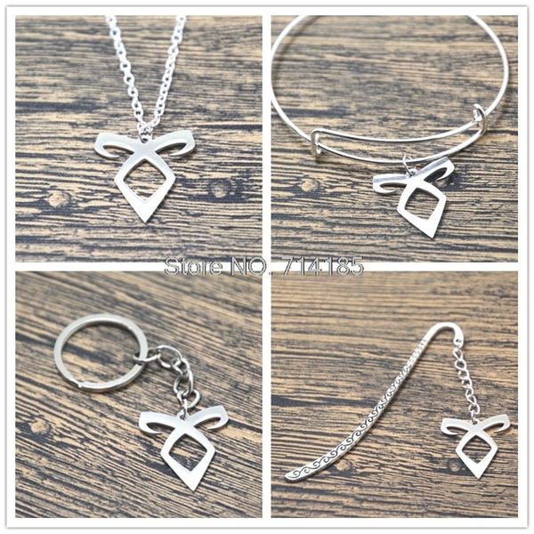 12pcs/lot the shadowhunters inspired angelic power rune necklaces bracelets bangles keychain bookmark, Silver
12pcs/lot the shadowhunters inspired angelic power rune necklaces bracelets bangles keychain bookmark, Silver