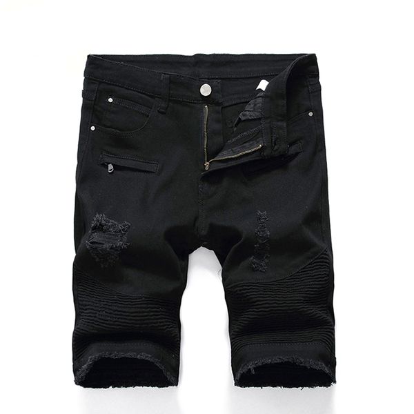 men's jeans men medium-sized slim solid color destroyed summer denim shorts ripped streetwear, Blue
men's jeans men medium-sized slim solid color destroyed summer denim shorts ripped streetwear, Blue