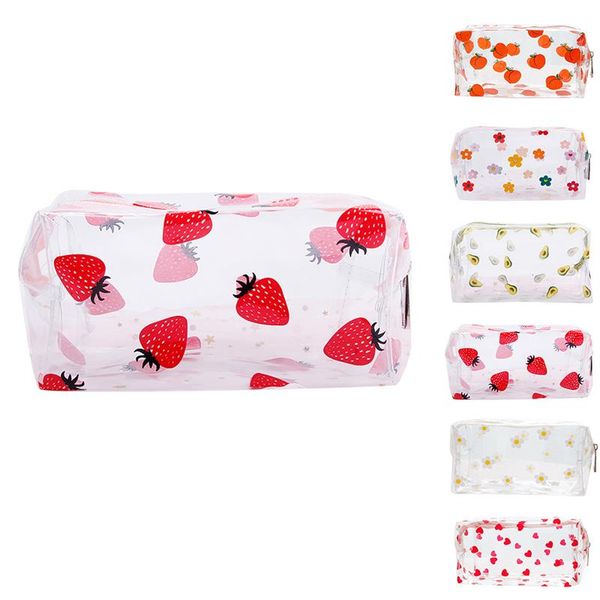 transparent waterproof fruit print pvc cosmetic bag multi-use large capacity cartoon makeup bag toiletry travel essential
transparent waterproof fruit print pvc cosmetic bag multi-use large capacity cartoon makeup bag toiletry travel essential