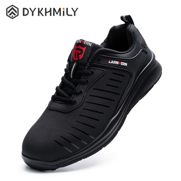 dykhmily steel toe safety shoes for men women puncture resistant lightweight work boots safety sneakers with reflective stripe, Black
dykhmily steel toe safety shoes for men women puncture resistant lightweight work boots safety sneakers with reflective stripe, Black