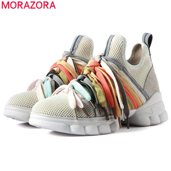 morazora 2020 new arrival flat shoes women sneakers lace up round toe light breathable mesh shoes comfortable casual woman, Black
morazora 2020 new arrival flat shoes women sneakers lace up round toe light breathable mesh shoes comfortable casual woman, Black