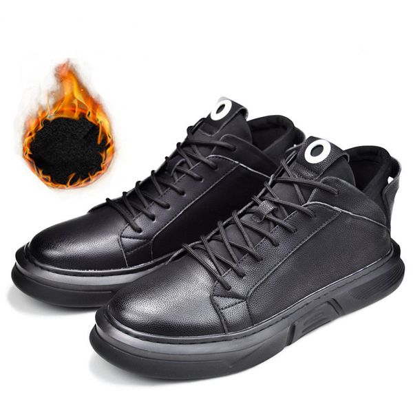 new brand designer men's warm winter shoes male high-casual shoes male athletic shoes sneakers 38-44, Black
new brand designer men's warm winter shoes male high-casual shoes male athletic shoes sneakers 38-44, Black