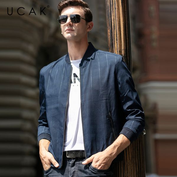 ucak brand men clothing streetwear clothes jacket fashion plaid blouson homme casual jacket spring new arrival zipper coat u8077, Black;brown
ucak brand men clothing streetwear clothes jacket fashion plaid blouson homme casual jacket spring new arrival zipper coat u8077, Black;brown