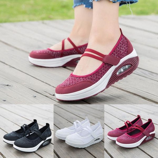 basic mesh shoes thick bottom pvc insole platform shoes air cushion women's solid wedges rocking running 35
basic mesh shoes thick bottom pvc insole platform shoes air cushion women's solid wedges rocking running 35