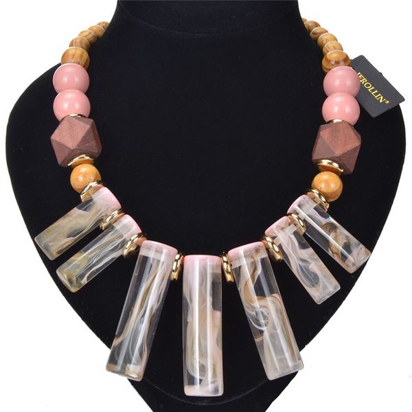 6 color charm resin pendant necklace wooden beading strand necklace statement bib women jewelry collares de moda 2019, Silver
6 color charm resin pendant necklace wooden beading strand necklace statement bib women jewelry collares de moda 2019, Silver