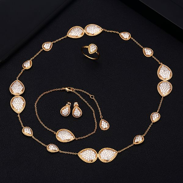 jankelly ale nigeria 4pcs bridal jewelry sets new fashion dubai full jewelry set for women wedding party accessories design, Silver
jankelly ale nigeria 4pcs bridal jewelry sets new fashion dubai full jewelry set for women wedding party accessories design, Silver