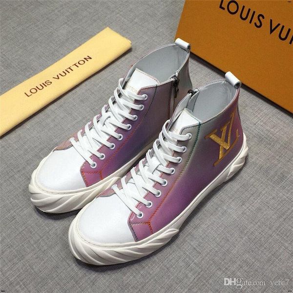 19ss 2020 британского men fashion высоких кроссовки luxury бренды men коротких сапоги casual комфорт обувь молодежь весна осень досуг shoes, Black
19ss 2020 британского men fashion высоких кроссовки luxury бренды men коротких сапоги casual комфорт обувь молодежь весна осень досуг shoes, Black