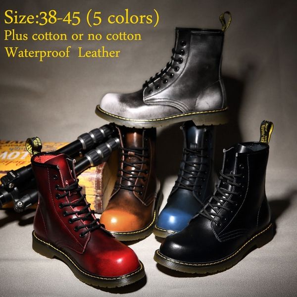 Centenary High Quality Genuine Leather Men and Women Martin Boots Dr Designer Motorcycle Boots Waterproof Ankle
Centenary High Quality Genuine Leather Men and Women Martin Boots Dr Designer Motorcycle Boots Waterproof Ankle