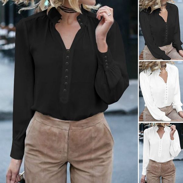 zanzea 2020 мода женщины топы и блузки женские elegant работа белый tops женщин вскользь воротник стойка мундир blusas плюс размер 5xl, White
zanzea 2020 мода женщины топы и блузки женские elegant работа белый tops женщин вскользь воротник стойка мундир blusas плюс размер 5xl, White