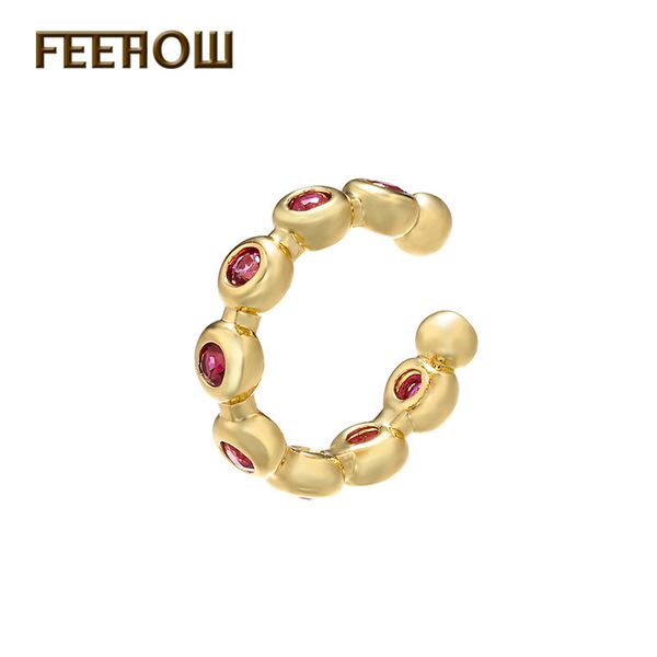 feehow multicolor stones clip earrings korean fashion jewelry for men women wedding party prom banquet anniversary gift fwel1232, Silver
feehow multicolor stones clip earrings korean fashion jewelry for men women wedding party prom banquet anniversary gift fwel1232, Silver