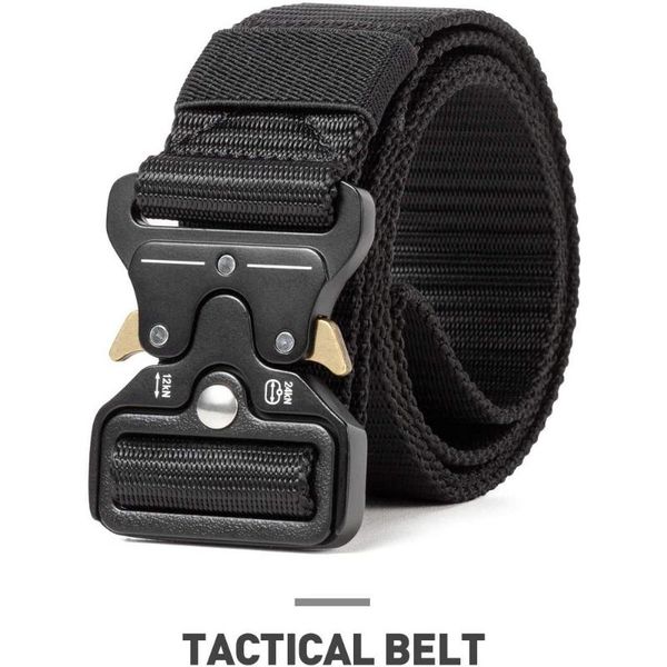 nylon tactical belt army belt men outdoor training belts quick release zinc alloy buckle hunting sports, Black;gray 
nylon tactical belt army belt men outdoor training belts quick release zinc alloy buckle hunting sports, Black;gray