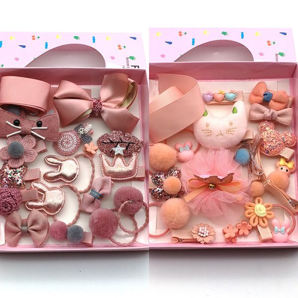 children's clip butterfly rope accessories 18-piece set gift box baby's rope does not hurt hair princess's hair clip bow, Slivery;white
children's clip butterfly rope accessories 18-piece set gift box baby's rope does not hurt hair princess's hair clip bow, Slivery;white