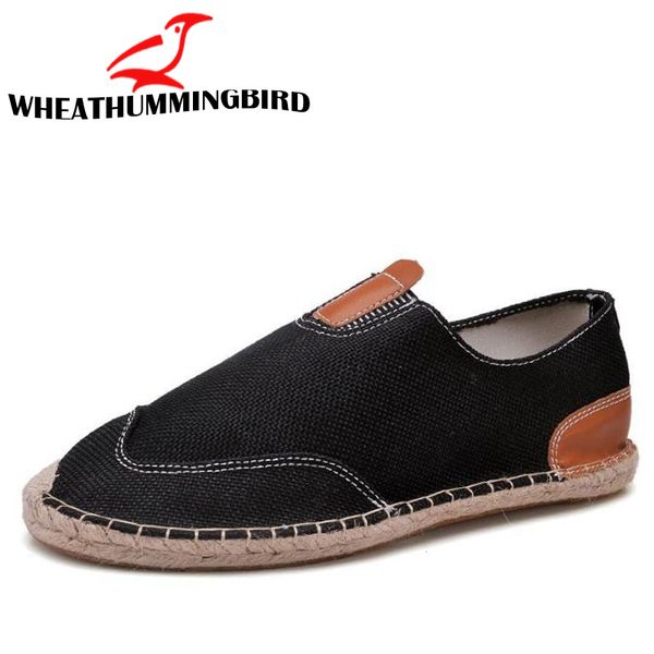 2018 men's casual shoes linen fisherman flat shoes canvas espadrilles driving men embroider boat la-23, Black
2018 men's casual shoes linen fisherman flat shoes canvas espadrilles driving men embroider boat la-23, Black