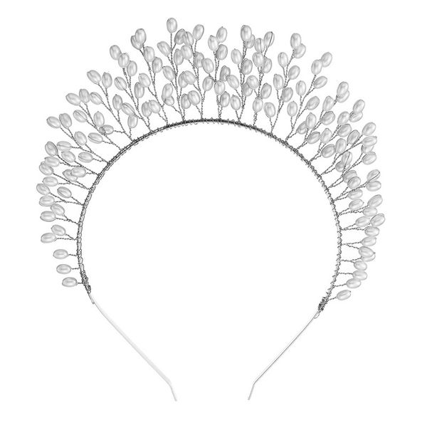 united states exaggerated style pearl erect crown crown handcrafted bride bridesmaid wedding banquet tire accessories, Slivery;white
united states exaggerated style pearl erect crown crown handcrafted bride bridesmaid wedding banquet tire accessories, Slivery;white