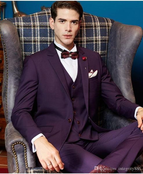мода фиолетовый мужчины костюм свадебный смокинги groom платье нотч one button men blazer terno (куртка мужчина для + брюки + жилет, White;black
мода фиолетовый мужчины костюм свадебный смокинги groom платье нотч one button men blazer terno (куртка мужчина для + брюки + жилет, White;black