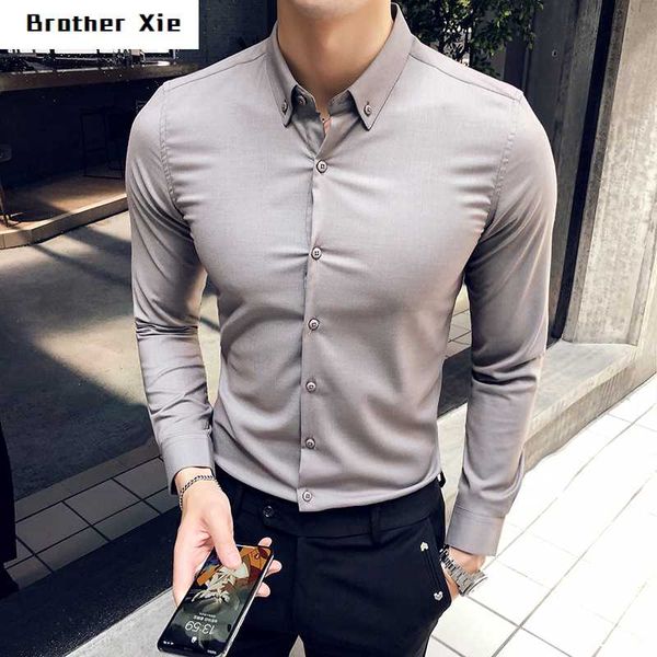 autumn society men slim shirt solid color business casual dress shirt men streetwear long-sleeved british wind male -3xl, White;black
autumn society men slim shirt solid color business casual dress shirt men streetwear long-sleeved british wind male -3xl, White;black