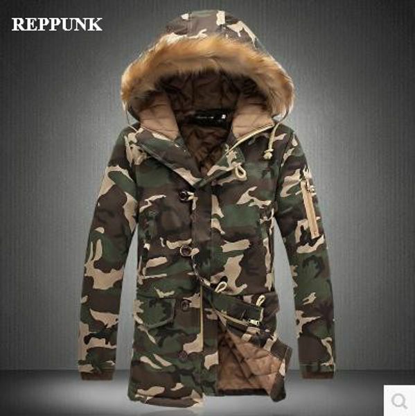 reppunk 2019 autumn and winter new couples camouflage print medium long fashion trend cotton clothing thicked slim coat, Black
reppunk 2019 autumn and winter new couples camouflage print medium long fashion trend cotton clothing thicked slim coat, Black