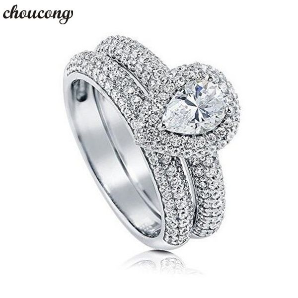 choucong vintage promise ring set 925 sterling silver pave setting diamond engagement wedding band rings for women jewelry gift, Slivery;golden
choucong vintage promise ring set 925 sterling silver pave setting diamond engagement wedding band rings for women jewelry gift, Slivery;golden