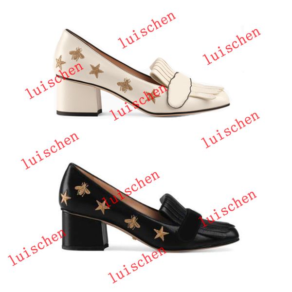 luxury designer marmont pump high heels embroidered bee and star fringe pumps women dress shoes party shoes 5cm and cm big size, Black
luxury designer marmont pump high heels embroidered bee and star fringe pumps women dress shoes party shoes 5cm and cm big size, Black