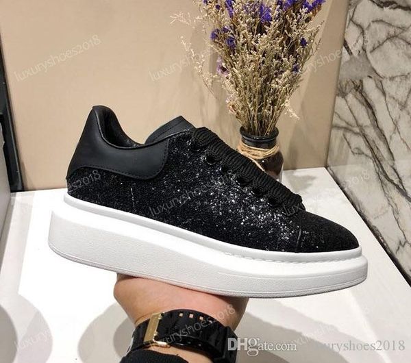 luxury designer men women casual shoes black glitter shinny lace-up leather trainers white platform shoes classic tennis sneakers chaussures
luxury designer men women casual shoes black glitter shinny lace-up leather trainers white platform shoes classic tennis sneakers chaussures