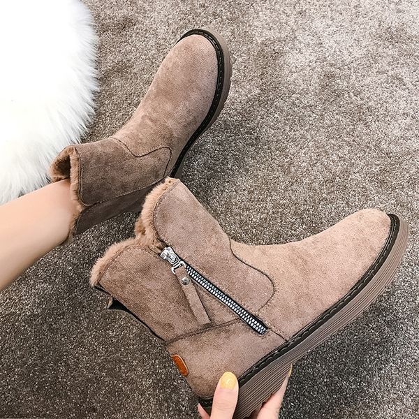 boots women new 2019 brand women's shoes round toe leather booties australia lace up low heels booties winter footwear fashion, Black
boots women new 2019 brand women's shoes round toe leather booties australia lace up low heels booties winter footwear fashion, Black